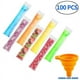 thumbnail image 1 of Ice Popsicle Bags, Clear Disposable Ice Pops Mold Bags With Zip, BPA Free Freezer Tubes For Snack Yogurt Sticks, 1 of 5
