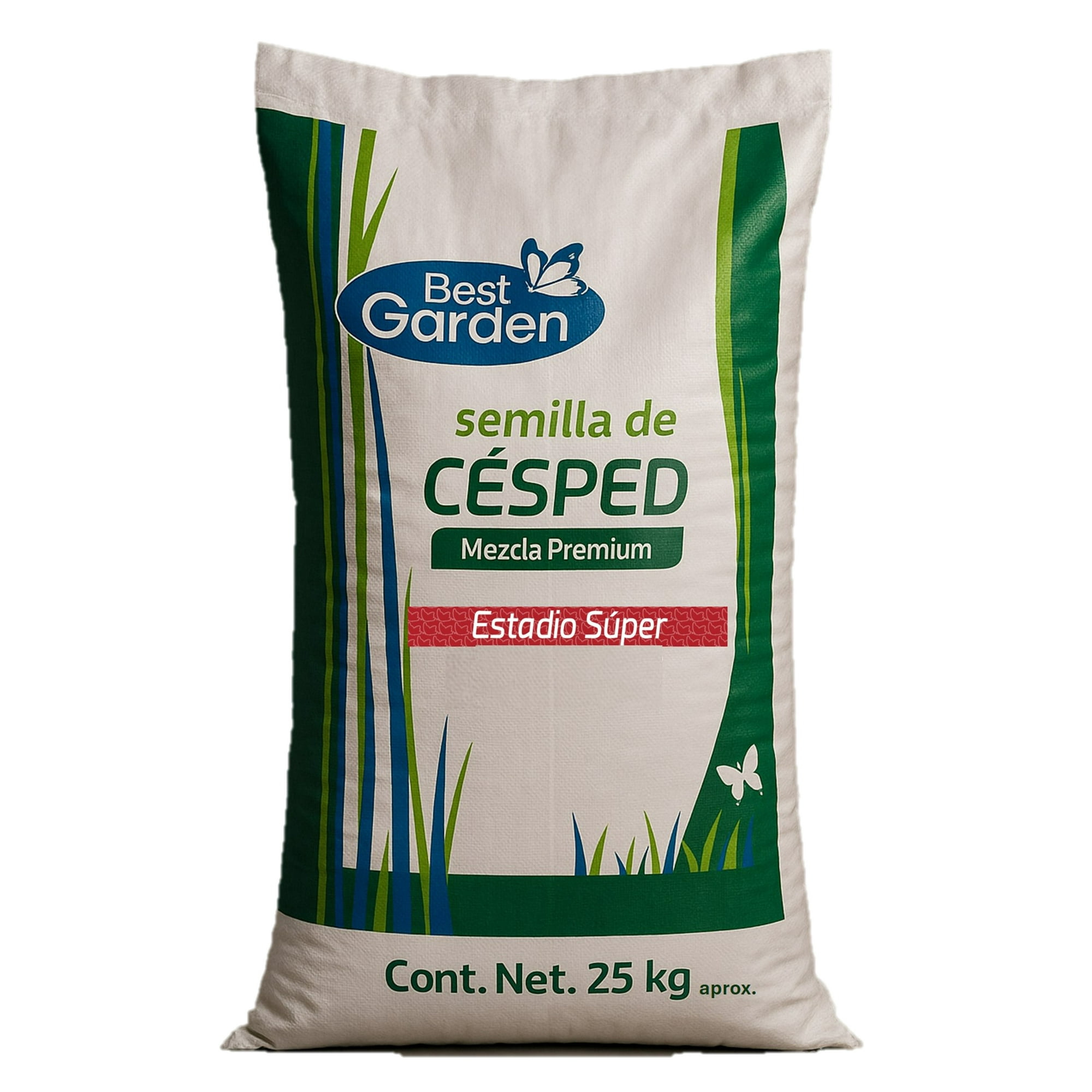 Semilla De Césped Estadio 25 Kgs. Best Garden