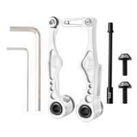 Ioensy - Palanca Delantera Y Trasera De Frenos En V Para Ciclismo, Compatible Con Piezas De Reparación Bmx, Plateada, 109X42,8 Mm