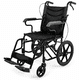 thumbnail image 1 of Silla De Ruedas Plegable Nanofort Estándar Con Freno Soporta 120 Kilos, 1 of 8