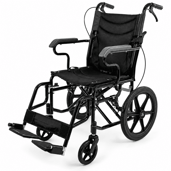 Silla De Ruedas Plegable Nanofort Estándar Con Freno Soporta 120 Kilos