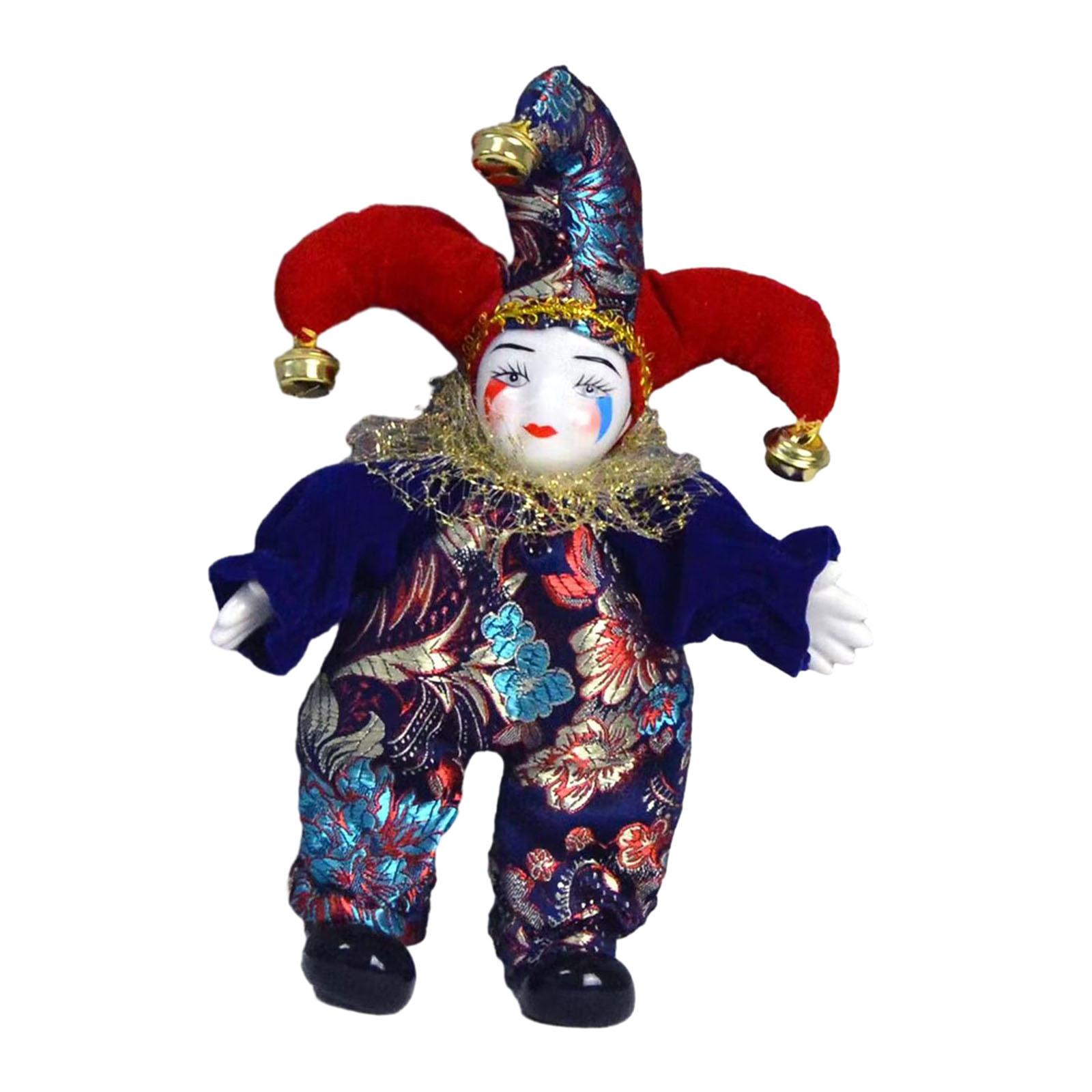 Bothyi - Muñeca Bufón De 7,87 Pulgadas, Divertida Exhibición Casera, Muñeca Bufón Para Fiestas, Manualidades