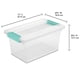 thumbnail image 3 of Caja de almacenamiento Sterilite Clip de plástico transparente mediana, paquete de 8, 3 of 9
