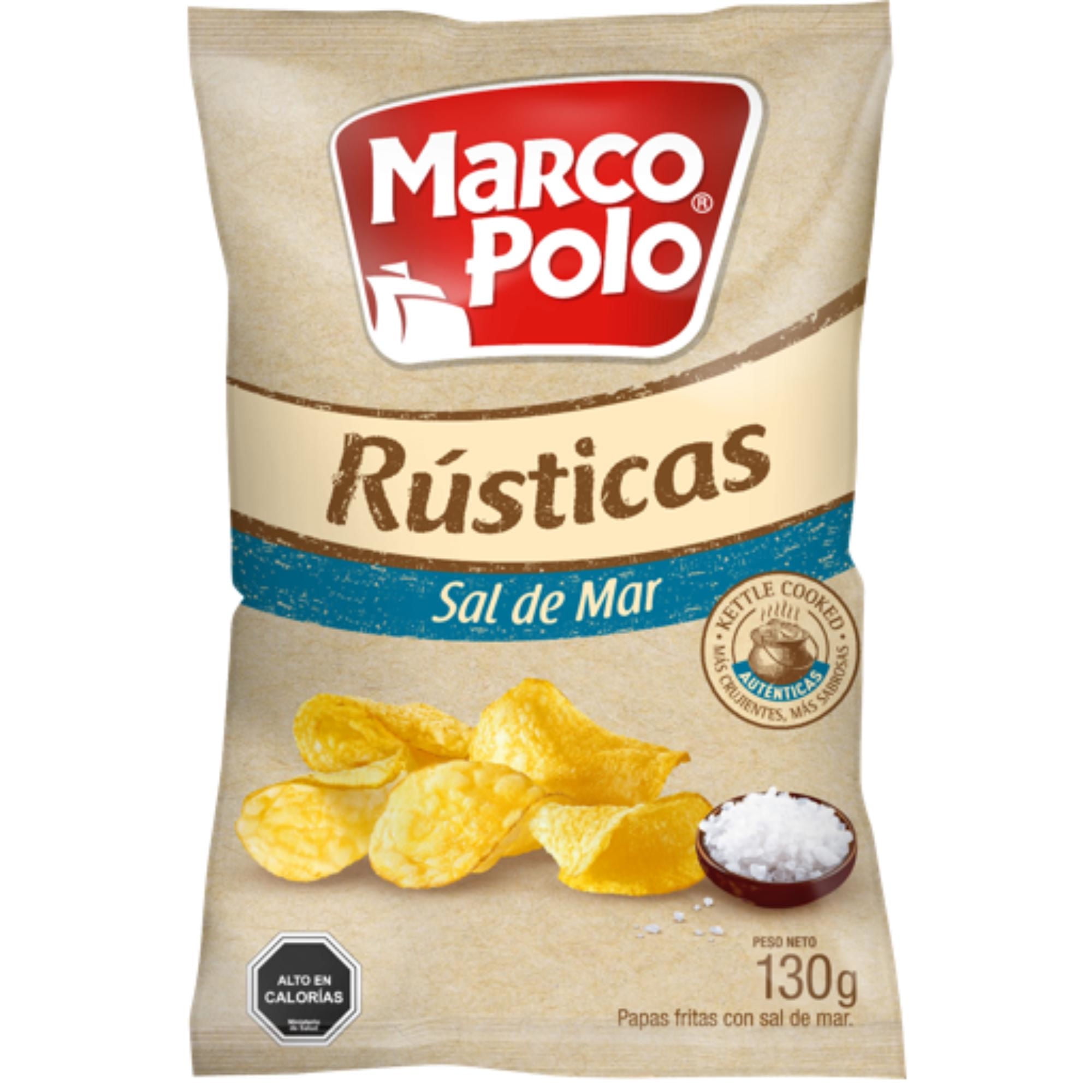 Papas Fritas Rusticas Sal De Mar 130 g Marco Polo