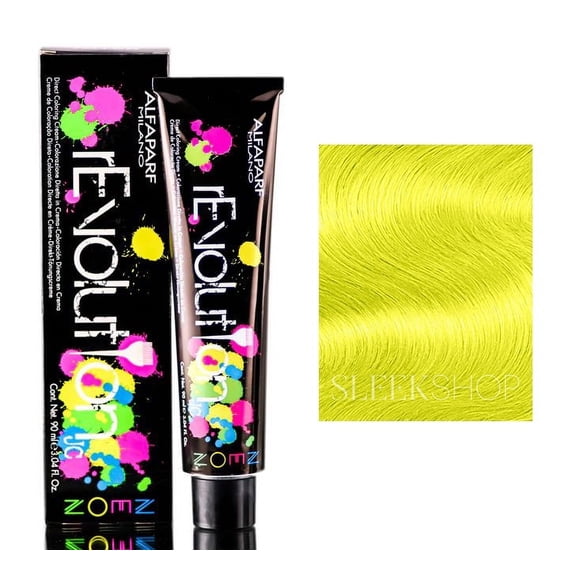 Crema para teñir el cabello Alfaparf Revolution Neon Atomic Yellow
