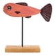 thumbnail image 1 of Adorno De Peces De Madera Adorno De Decoración Con Forma De Pez De Navidad Para Decoración De Escritorio Rojo, 1 of 5