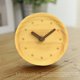 thumbnail image 4 of Reloj despertador creativo de madera maciza, moderno reloj de mesa pequeño con aguja de madera, silencioso, reloj de registro, 4 of 6