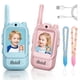 thumbnail image 1 of Walkie Talkies YUSSBCU para niños, recargables, paquete de 2 unidades, azul/rosa, 1 of 7