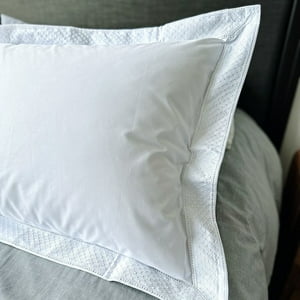 Par Fundas Almohada 50X90 Blanca Modelo Puntos Casa Cecilia