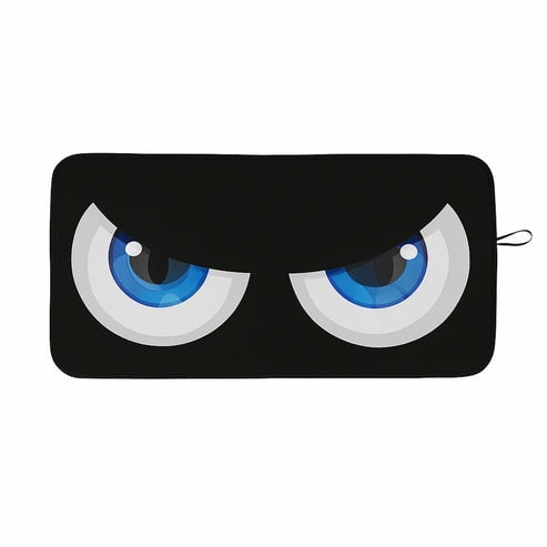 Estilodomus - Parasol Para Autos 150×70cm Ojos Negros Cars Quitasol Parabrisas