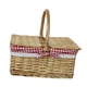 thumbnail image 4 of Cesta De Picnic Con Tapa Y Asa, Cesta Tejida De Mimbre Para Fiestas En El Parque, Playa, 4 of 5