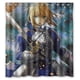 thumbnail image 1 of Cortina de ducha de Fate Stay Night Saber, juego de cortina de baño con ganchos, tamaño 36 x 72 pulgadas, 1 of 3