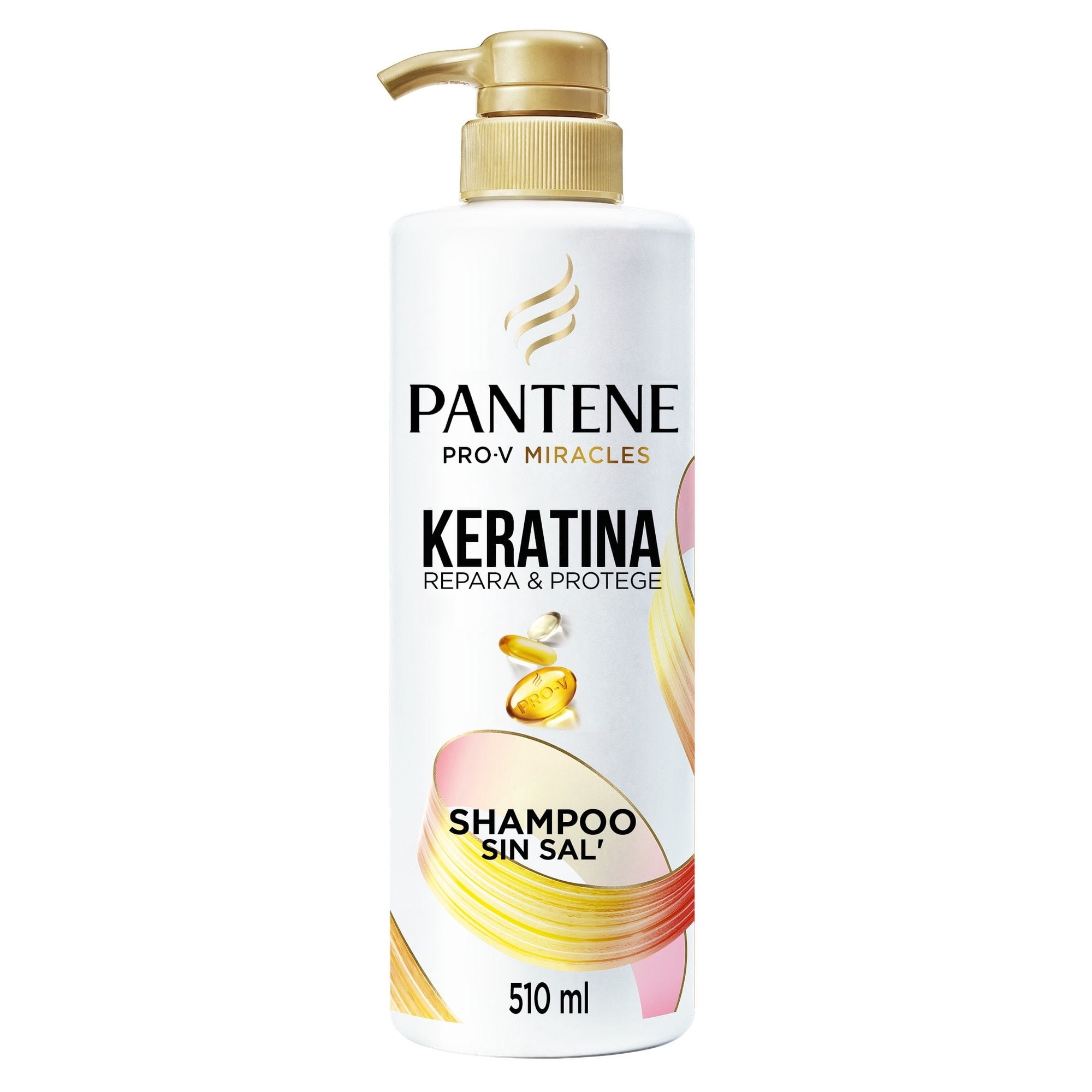 Shampoo Sin Sal Con Keratina Pro Vitamina B5 510 ml Pantene