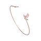 thumbnail image 1 of Brazalete De Apertura De Mujer Con Hoja De Pájaro, Pulsera Fina Asimétrica, Adorno De Oro Rosa, 1 of 3