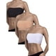 thumbnail image 1 of Sujetador bandeau de 3 piezas para mujer, acolchado, sin tirantes, suave, sin costuras, con parte superior de tubo, tallas variadas (color negro, blanco y nude)., 1 of 5