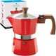 thumbnail image 1 of Máquina de café espresso GROSCHE Milano para moka, 150 ml, roja, 1 of 9
