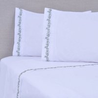 Mashini - Sabana Bord. 180 Hilos King Ramas Verde