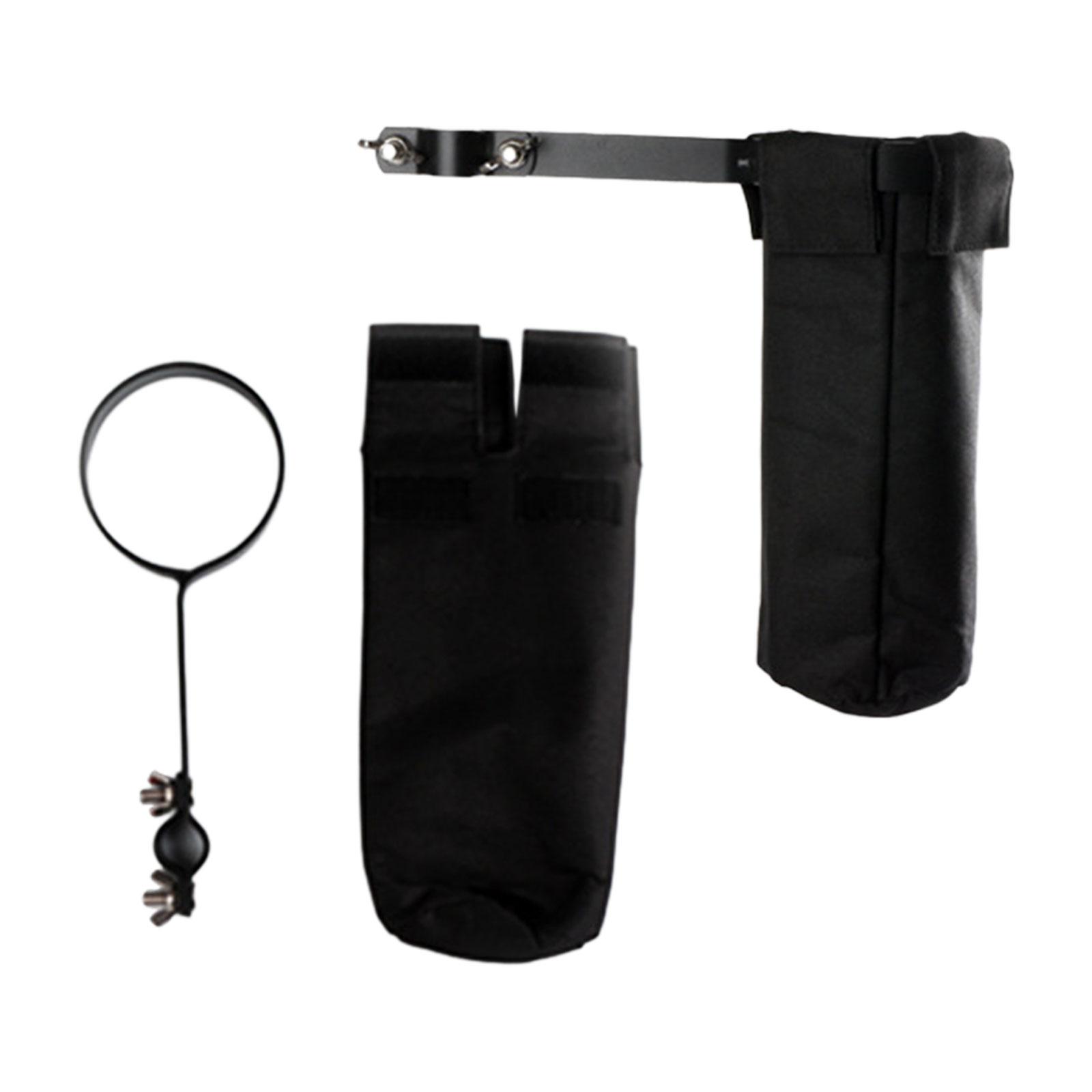 Magideal - Bolsa De Almacenamiento Para Baquetas, Soporte Para Baquetas, Bolsa De Tela Oxford Portátil Extraíble Para Soporte De Batería, Herrajes Tubulares Para