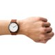 thumbnail image 4 of Reloj Skagen Signature de tres manecillas para hombre, negro con piel marrón, 4 of 8