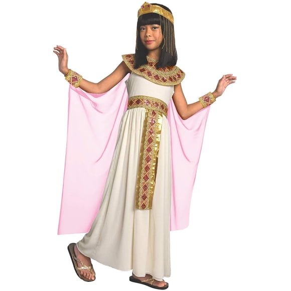 Disfraz de diosa griega egipcia para niñas de Cleopatra Morph Pink