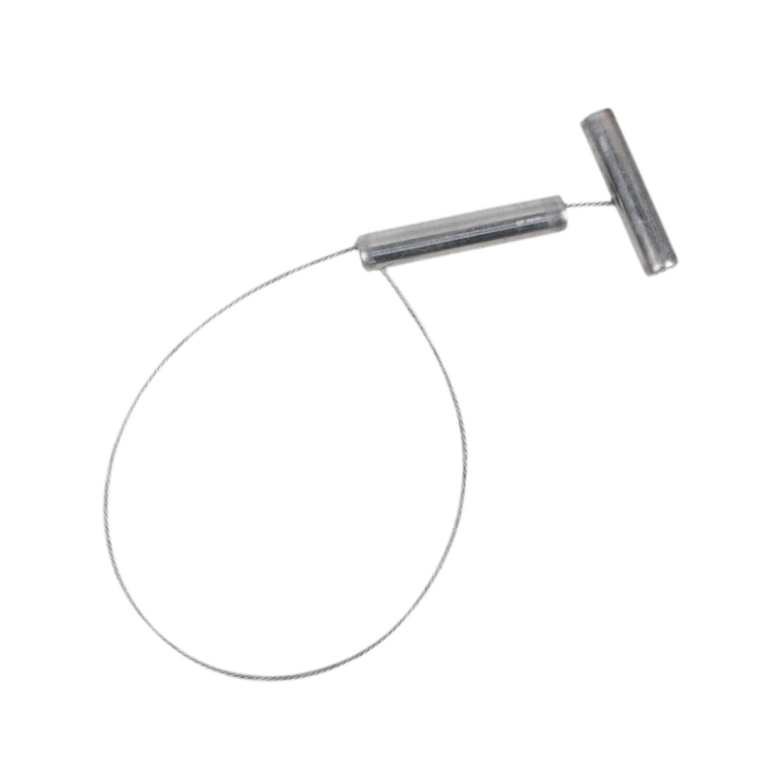 Ioensy - Atrapador De Cerdos Compacto Con Cuerda De Alambre, Herramienta Portátil Para Atrapar Ganado, Vacas Y Perros, Color Plateado