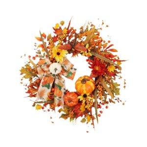 Bothyi - Corona De Acción De Gracias Para Puerta De Entrada Corona Artificial Para Fiesta En La Ventana