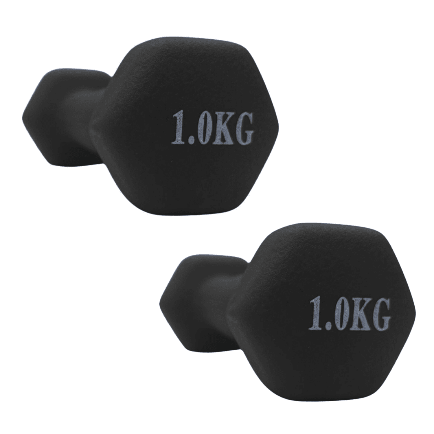 Linea Sport - Par Mancuernas Hexagonales Neopreno 1kg Total 2 Kg