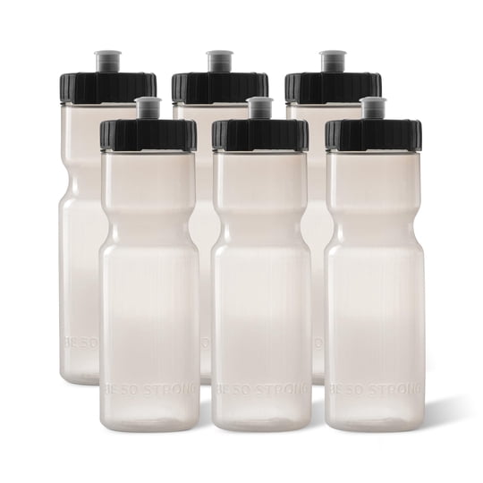 50 Strong - Botellas De Agua Deportivas 50 Botellas De Agua Fuertes 22 Onzas Sin Bpa Paquete De 6 Transparentes