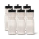 thumbnail image 1 of Botellas de agua deportivas, 50 botellas de agua fuertes, 22 onzas, sin BPA, paquete de 6, transparentes, 1 of 7