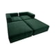 thumbnail image 2 of Sofa Cama Arkos Dos Cuerpos En Felpa Verde, 2 of 3