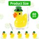 thumbnail image 2 of 80 mini patos de resina, figuras de patos de resina del Día de San Patricio, sombrero verde irlandés, pequeños patos en miniatura para manualidades, casa de muñecas, minijardín, decoración del hogar,, 2 of 7
