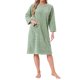thumbnail image 1 of INSPIRE CHIC Camisón de Franela para Mujer Vestido de Dormir de Forro Polar Peludo Cuello Redondo Pullover Ropa de Descanso de Invierno con Bolsillo S Verde Claro, 1 of 6