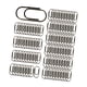 thumbnail image 4 of 100 clips de papel para notas, clips clasificados de metal, fáciles de usar, resistentes al óxido, suministros creativos de oficina, clips para el Negro, 4 of 5