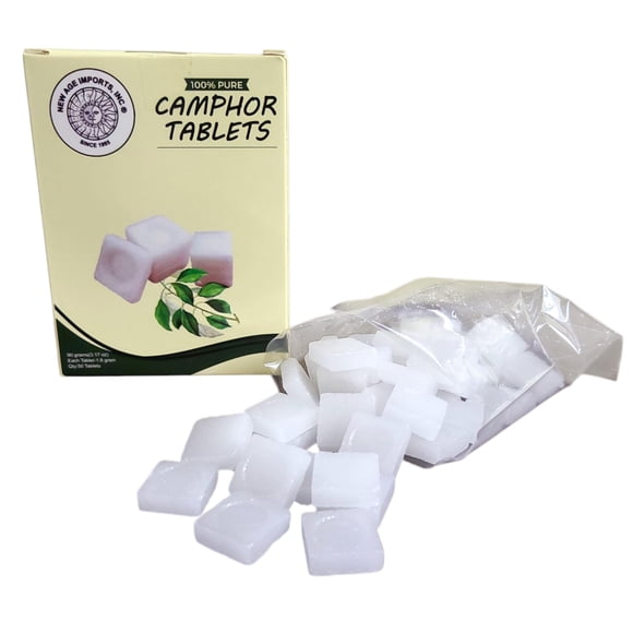 Tabletas de Alcanfor New Age Imports 90g Incienso Natural
