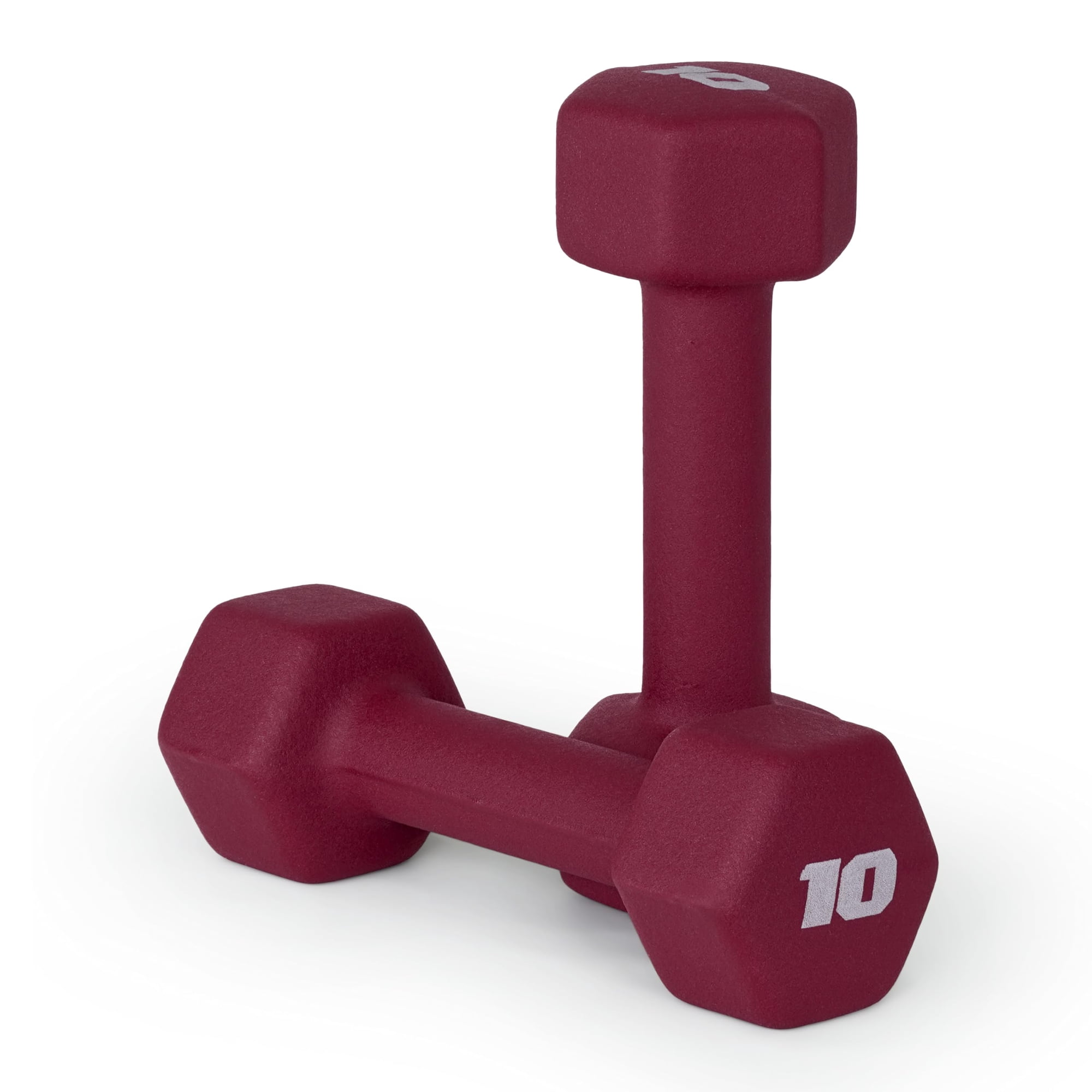 Par De Mancuernas Cap 4.5 Kg Neopreno Carmesí