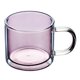 thumbnail image 2 of Copa De Vidrio De 250 Ml Copa De Champán De Boca Redonda De Doble Capa Para Café Rosa, 2 of 5
