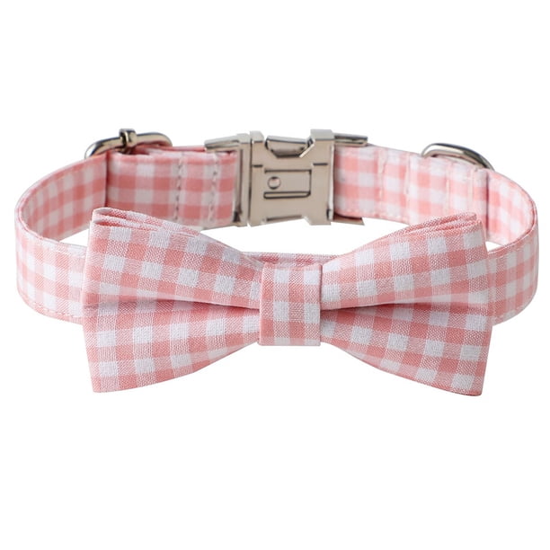 Collar de perro de cola pequeña con lazo, pajarita cómoda para perro, collar de perro con pajarita, collar de perro ajustable
