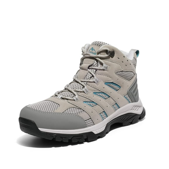 Botas de senderismo NORTIV 8 SNHB2212W impermeables para mujer, color gris claro