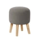 thumbnail image 1 of Pouf Nantes Lino Gris Oscuro, 1 of 3