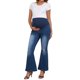 thumbnail image 2 of INSPIRE CHIC Pantalones de Maternidad para Mujeres Jeans Bootcut Pierna Rota Alta Elasticidad Sobre el Vientre Embarazada Acampanados Pantalones de Mezclilla Casual S Azul Oscuro, 2 of 6