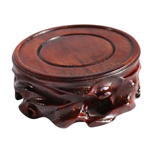 Bothyi - Base De Madera Circular Base De Maceta Soporte De Exhibición Base De Tetera Para Decoración