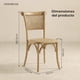 thumbnail image 4 of Pack 2 Sillas Comedor Madera Rattan Crossback Tejida Venhoouse, 4 of 9
