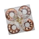 thumbnail image 4 of 4 piezas de adornos colgantes con forma de donut navideño, decoración navideña decorativa de 7 cm de diámetro para decoración de fiestas navideñas, Café, 4 of 5