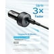 thumbnail image 1 of Cargador de coche Anker USB C PowerIQ 3.0 40 W 2 puertos, 1 of 2