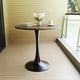 thumbnail image 1 of 31.5" Walnut color Round Dining Table, Tulip Table Kitchen Dining Table 2-4 People with MDF Table Top & Pedestal Base, Mid-Century End Table Leisure Coffee Table Office Living Room Table, 1 of 3