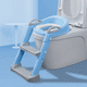 thumbnail image 2 of Escalera Pelela Niños Asiento Adaptador De Baño Celeste Liso, 2 of 6
