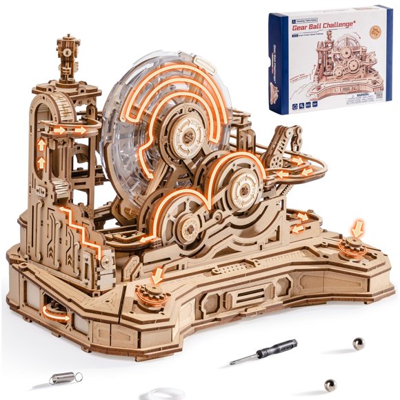 Juego de rompecabezas de madera 3D Marble Run ROBOTIME para adultos