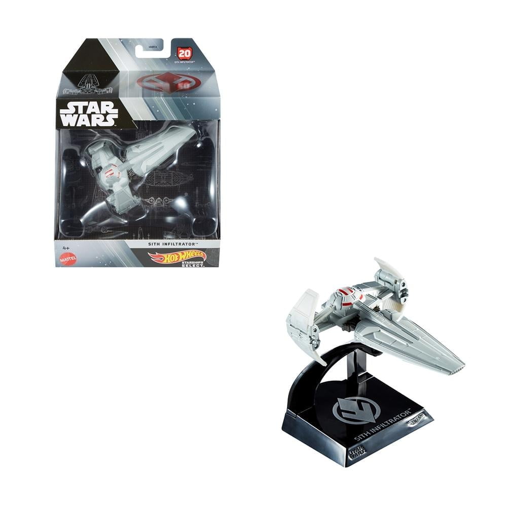 Vehículo De Colección Mattel Hot Wheels Star Wars Nave Sith Inflitrator