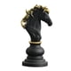 thumbnail image 5 of Adorno De Escultura De Ajedrez Internacional Figurilla Accesorios Para Fotos Caballero Negro, 5 of 5