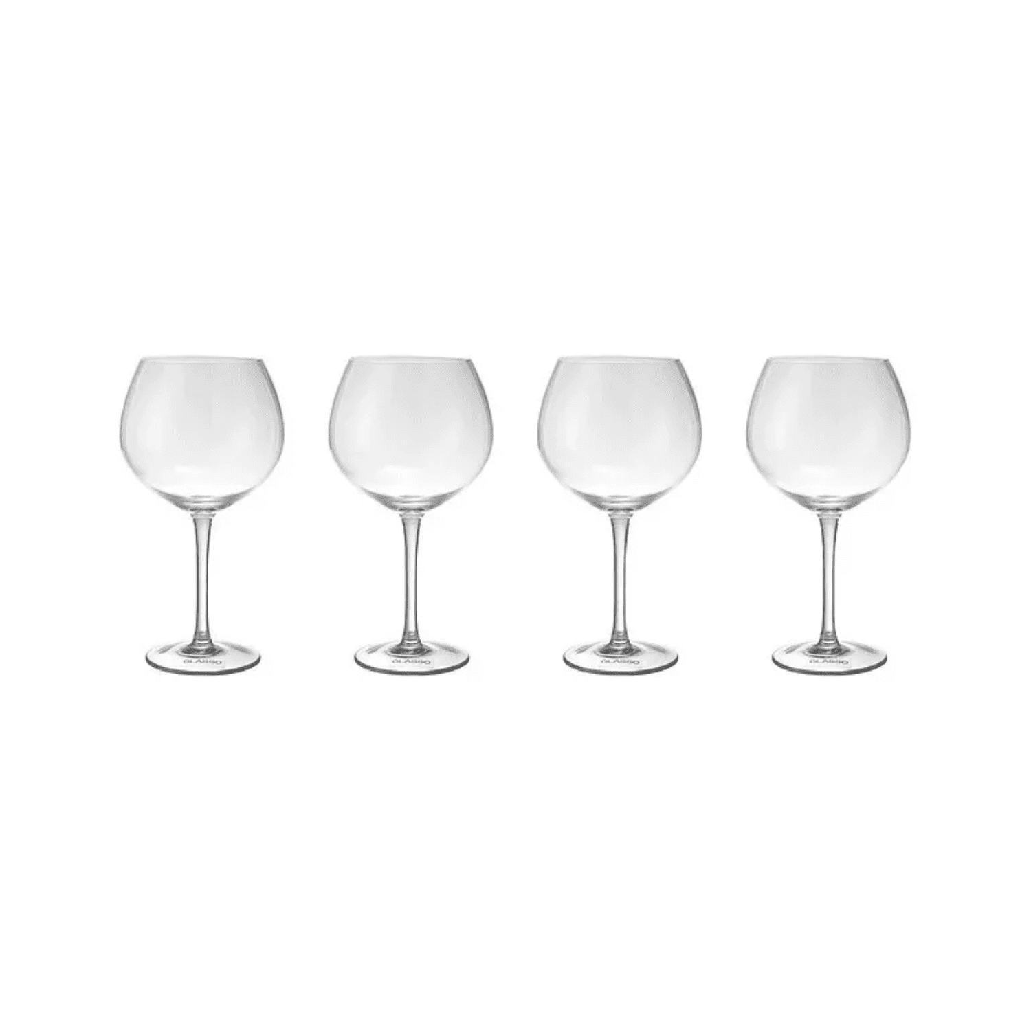 Importclick - Set 4 Copas Aperitivo Cóctel Vidrio 640 Ml Transparente